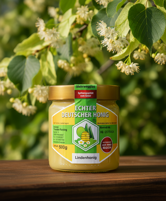 Lindenhonig von Imkerei Panning aus der Landeshauptstadt Hannover - naturbelassen