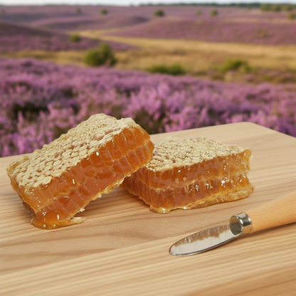 Scheibenhonig aus der Lüneburger Heide - Honig direkt aus der Naturwabe